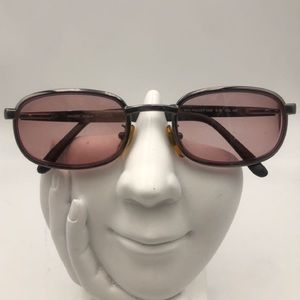 Vintage Police Gunmetal Oval Sunglasses Frames 2409